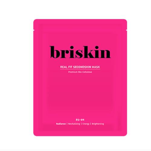 [briskin] REAL FIT SECONDSKIN MASK Tone-Up – Shine (1ea = 10sheets)