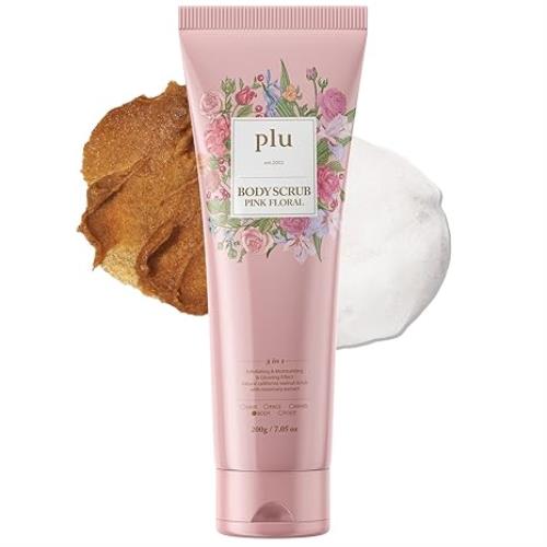 [plu] Body Scrub Pink Floral 200g