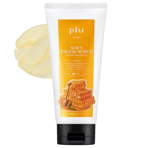 [plu] Soft Facial Scrub Honey & Sugar 100g