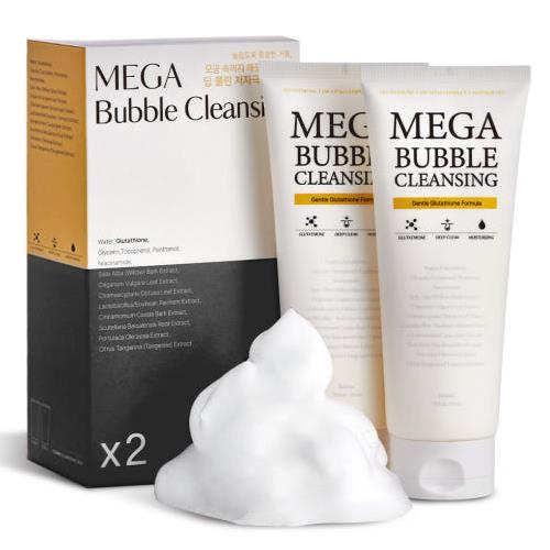 [hetras] Mega Bubble Cleansing Foam 210ml*2ea