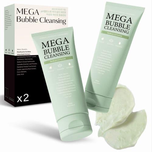 [hetras] Mega Bubble Cleansing Foam(PH BALANCE) 210ml*2ea
