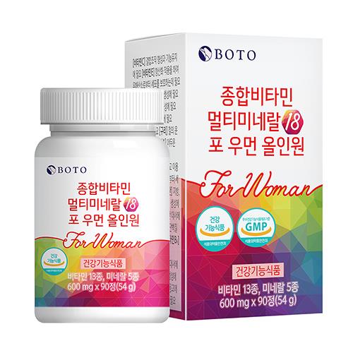 [BOTO] Multi Vitamin Multi Mineral For Women All In One 600mg*90ea