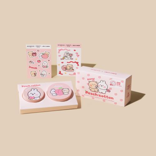 [Skinfood] Peach Cotton Multi Finish Powder Set (15g/5g)
