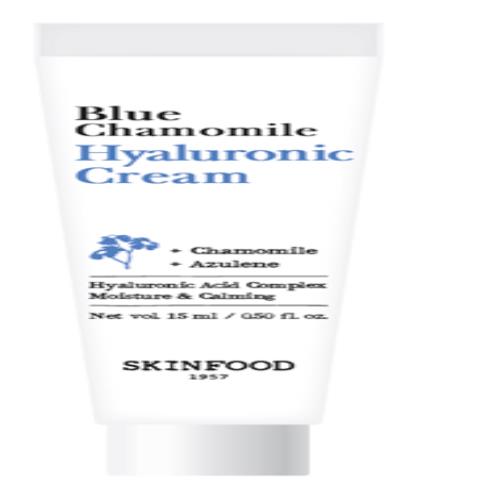 [Skinfood] (Mini) BLUE CHAMOMILE HYALURONIC CREAM 15ml