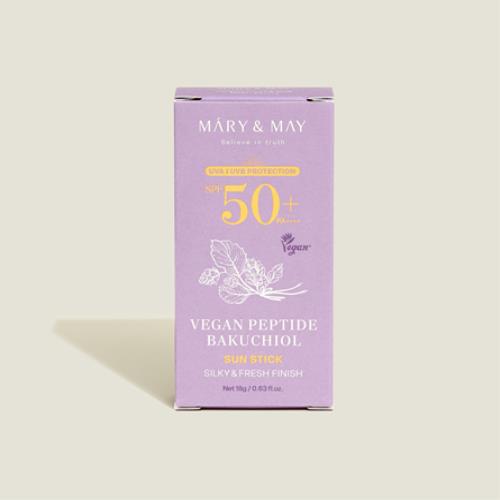 [Mary&May] (Renew) Vegan Peptide Bakuchiol Sun Stick SPF50+ PA++++ 18g