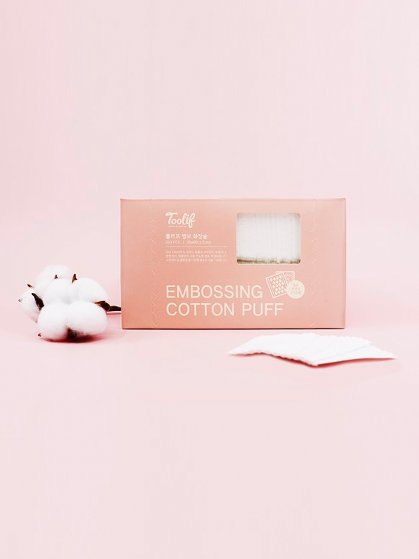 [toolif] Toolif Embossing Cotton Puff 250P – Baifumei